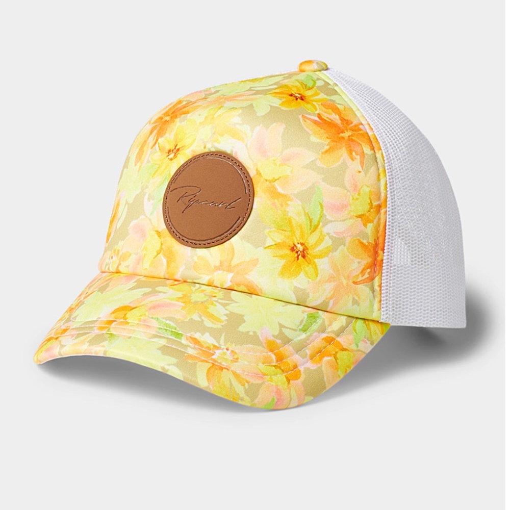 RipCurl pastel flowers trucker cap hat NWT